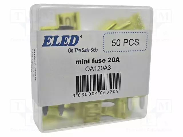20A - 32VDC - AUTOSULAKE - 11,1MM - MINI - Autosulakkeet - OA120A3 - 1