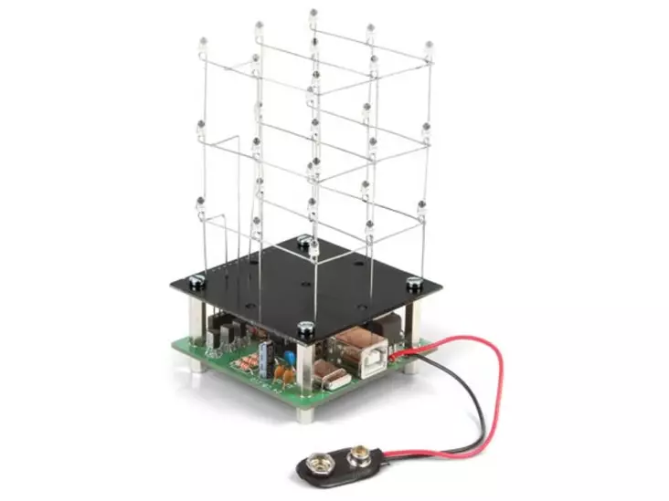 3D LED CUBE 3x3x3 - Whadda valo-ohjaimet - WSL193 - 1