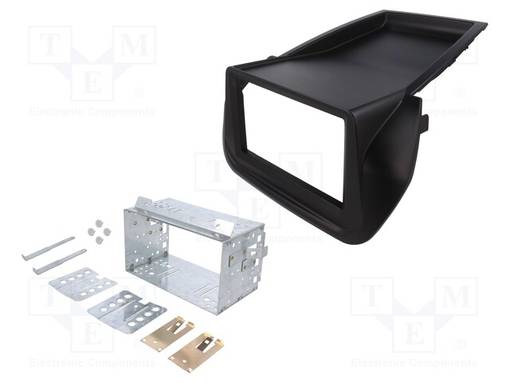 AUTORADION KEHYS - CITROËN,FIAT,PEUGEOT - 2 DIN - MUSTA - Kehykset autoradioille - RAM-40.833 - 1