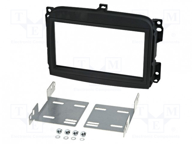 AUTORADION KEHYS - FIAT - 2 DIN - MUSTA - Kehykset autoradioille - RAM-40.452.3 - 1