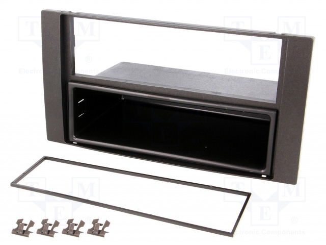 AUTORADION KEHYS - FORD - 2 ISO - MUSTA - Kehykset autoradioille - RAM-40.153 - 1