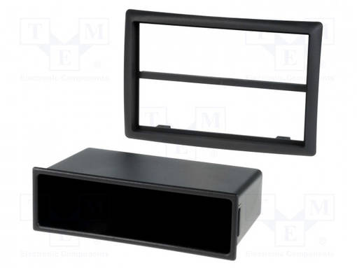AUTORADION KEHYS - RENAULT - 2 ISO - MUSTA - Kehykset autoradioille - RAM-40.235.3 - 1
