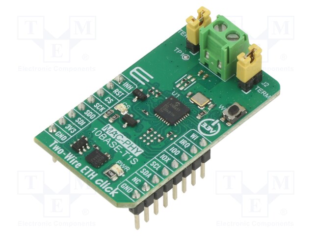 CLICK BOARD - PROTOTYYPPIPIIRILEVY - KOMP: LAN8651 - ETHERNET - Laajennuslevyt - MIKROE-5543 - 1
