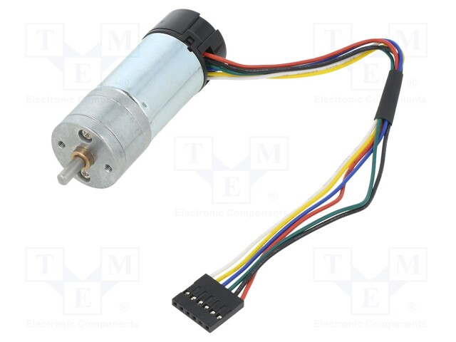 DC MOOTTORI ENKOODERILLA JA VAIHTEISTOLLA LP - 6VDC - 2,4A - DC moottorit - POLOLU-4823 - 1