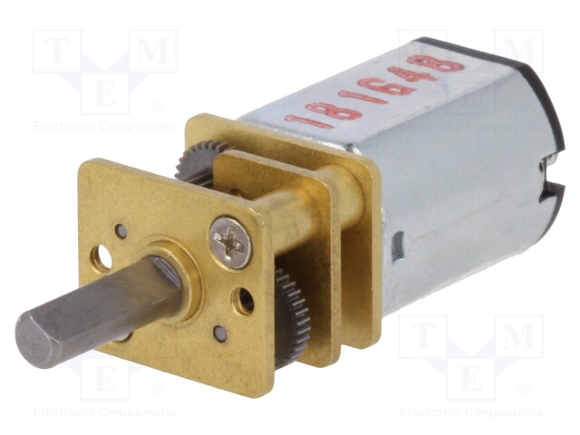 DC MOOTTORI VAIHTEELLA - HP - 6VDC - 1,6A - AKSELI: D UURRE - MAX.84MNM - DC moottorit - POLOLU-2213 - 1