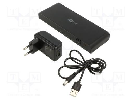 HAAROITIN - HDMI 1.4 - TULO: DC PISTORASIA,HDMI-PISTORASIA - MUSTA - HDMI, DVI, DisplayPort johdot - HDMI-SPLITTER-03 - 1