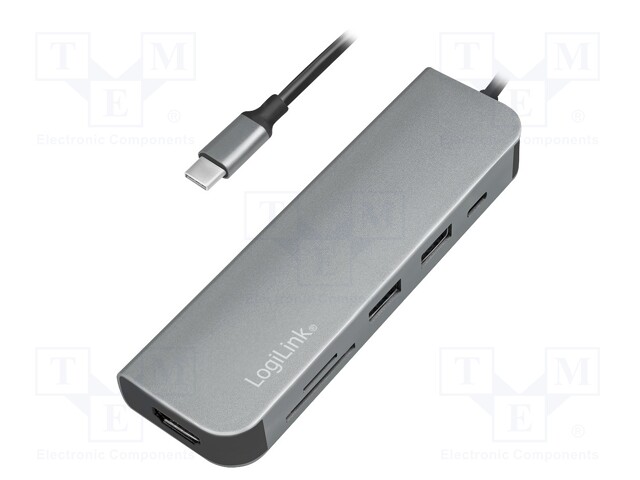 USB HUB - THUNDERBOLT 3,USB 2.0,USB 3.0 - MICROSD,SD - ULTRA HD 4K - Tietokonetarvikkeet - muut - UA0343 - 1