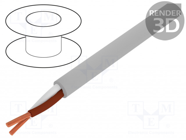 JOHTO - ELITRONIC® LIYY - 2X0,25MM2 - SUOJAAMATON - 250V - CU - LANKA - Suojaamattomat moninapakaapelit - TKD-0500163 - 1