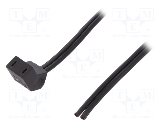 JOHTO: TUULETTIMIEN VIRTAJOHTO - PISTOKE: KULMA- 45° - 0,3M - Tuulettimien virtajohdot - LD-B2-03 - 1