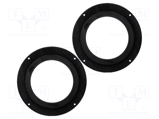 KAIUTTIMEN KOROKERENGAS - MDF - 165MM - AUDI - KYLLÄSTETTY - 2KPL - Kaiuttimen MDF soviterenkaat  - D.MDF.AUDI03 - 1