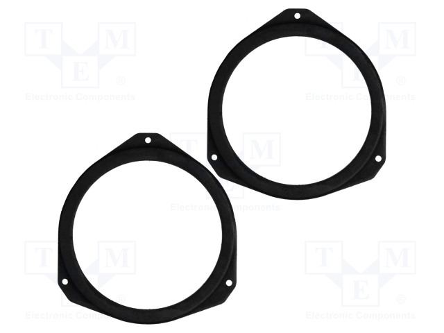 KAIUTTIMEN KOROKERENGAS - MDF - 165MM - CITROËN - KYLLÄSTETTY - 2KPL - Kaiuttimen MDF soviterenkaat - D.MDF.CITROEN03 - 1