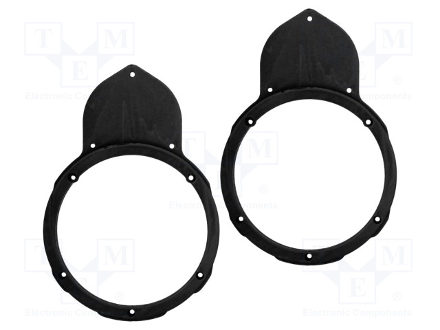 KAIUTTIMEN KOROKERENGAS - MDF - 200MM - VW - KYLLÄSTETTY - 2KPL - Kaiuttimen MDF soviterenkaat - D.MDF.VW03 - 1