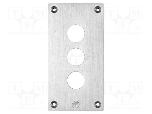 KANSI - X: 72MM - Y: 138MM - Z: 5MM - KOT.MAT: ALUMIINI - Kauko-ohjaimien painikekotelot - XAPE303 - 1