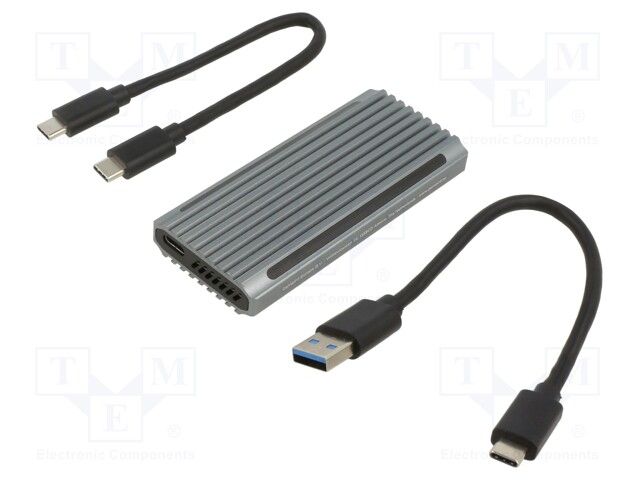 KIINTOLEVYJEN KOTELO: M.2 - USB 3.1 - ALUMIINI - MUSTA - Tietokonetarvikkeet - muut - EE2280-U3C-03 - 1