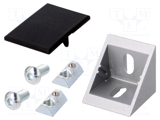 KULMA - PROFIILEIHIN - URAN LEVEYS 8MM - KOKO: 40MM - Alumiiniprofiilien lisätarvikkeet - FA-093W401N08S03 - 1