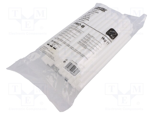 KUUMALIIMA - Ø: 12MM - VALKOINEN - PIT: 190MM - SIDONTA: 30S - 1KG - Kuumaliima ja kuumailma työkalut - RAP-40302803 - 1