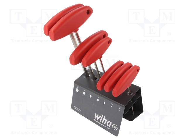 KUUSIOKOLOAVAINSARJA - KROMI-VANADIINITERÄS - 7KPL - Kuusiokolo- ja TORX avaimet - WIHA.00953 - 1