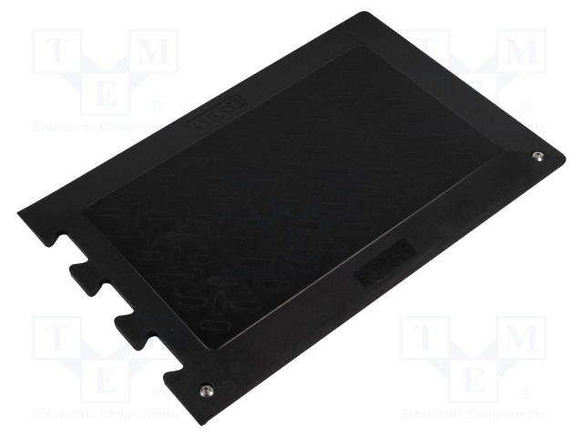 MATTO: LATTIA-VÄSYMYKSENVASTAINEN - ESD - MUSTA - L: 0,9M - W: 0,6M - ESD lattiamatot - PRT-STW40860903 - 1