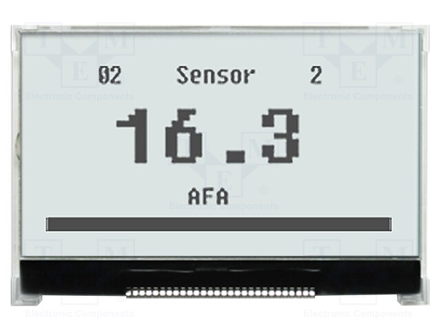 LCD NÄYTTÖ - GRAAFINEN - 128X64 - COG,FSTN POSITIVE - VALKOINEN - LED - Graafiset LCD-näytöt - NHD-C12864LZ-FWF3 - 1