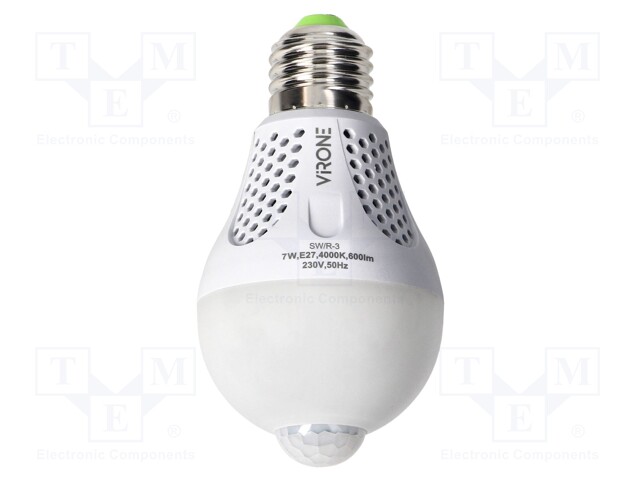 LED LAMPPU - E27 - 230VAC - 600LM - 7W - 360° - 4000K - CRIMÍN: 80 - 6M - LED lamput - VIR-SWR-3 - 1