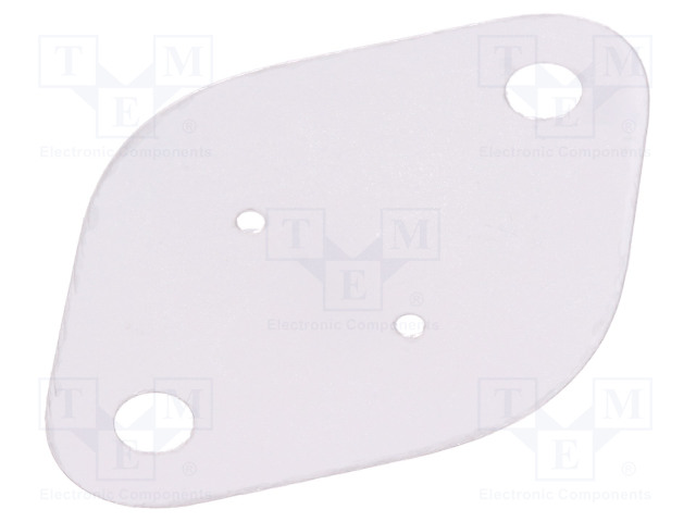LÄMPÖÄ JOHTAVA ALUSLEVY: MICA - TO3 - 0,35K/W - L: 41,5MM - W: 28,2MM - Jäähdyttimien eristystarvikkeet - MICA-TO3 - 1