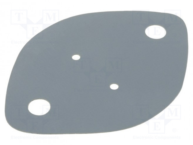 LÄMPÖÄ JOHTAVA ALUSLEVY: SILIKONINEN - TO3 - 0,38K/W - L: 43,5MM - Jäähdyttimien eristystarvikkeet - FIX-TO-3 - 1