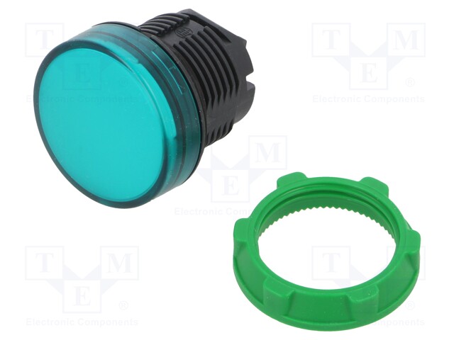 MERKKIVALO - 22MM - HARMONY XB5 - -25÷70°C - Ø22MM - IP66 - VIHREÄ - Taulukytkimien lisävarusteet - ZB5AV033 - 1