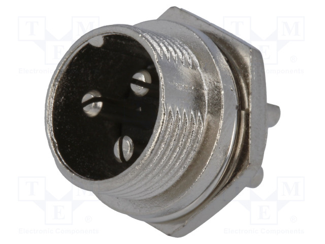 LIITIN: MIKROFONI - PISTORASIA - UROS - PIN: 3 - PANEELIASENNETTAVA - Moninapaliittimet ja mikrofoniliittimet - MIC333 - 1