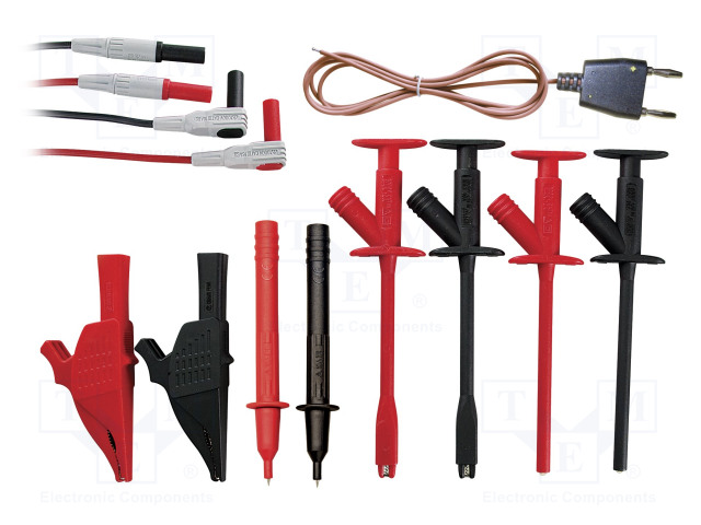 MITTAUSJOHDOT - 1,6M - 4MM BANAANILIITIN, LIITIN X2 - Mittausjohdot - TL833 - 1