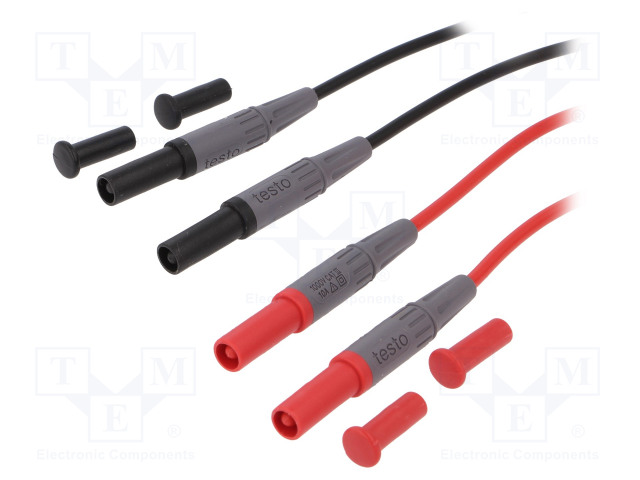 MITTAUSJOHDOT - BANAANIPISTOKE 4MM,MOLEMMIN PUOLIN - Mittausjohdot - TESTO-05900013 - 1