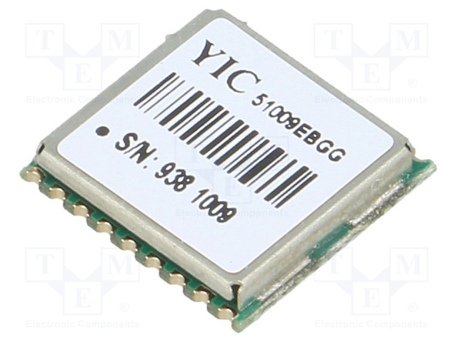 MODUULI: GPS/QZSS - ±2,5M - GPS - -161DBM - 3÷4,3VDC - 9,6KBPS - 10HZ - GNSS (GPS) moduulit - YIC51009EBGG-33 - 1
