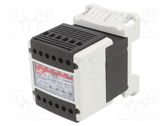 MUUNTAJA: VERKKOMUUNTAJA - 100VA - 230VAC,400VAC - 12V - 24V - IP20 - Muuntajat kiinnityksen kanssa - DF-680100043 - 1