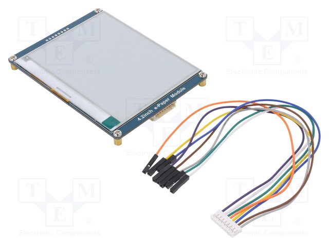 NÄYTTÖ: E-PAPERI - 4,2" - 400X300 - NÄYTÖN ULKOMITAT: 84,8X63,6MM - E-paperi - WSH-13353 - 1