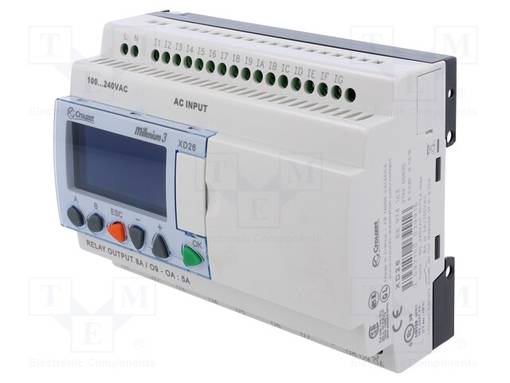 OHJELMOITAVA RELE - IN: 16 - ANALOG.-SYÖTÖT: 0 - OUT: 10 - OUT 1: RELE - Ohjelmoitavat releet - CROUZET-88974163 - 1