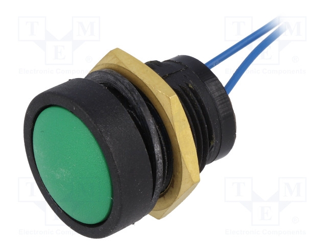 PAINOKYTKIN - AS: 2 - SPST-NO - 0,125A/125VAC - OFF-(ON) - IP67 - Standardikytkimet - ITW-49-59113 - 1