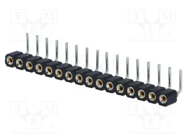 PIIKKIRIMALIITIN - N LIITINAARAS - PIN: 16 - THT - 90° KULMA - 2,54MM - Piikkirimaliittimet - DS1002-01-1X16R13 - 1