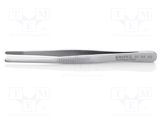 PINSETTI - 120MM - TERÄN KÄRJEN MUOTO: PYÖRRETTY - YLEISMALLINEN - Yleiskäyttöiset atulat ja pinsetit - KNP.926443 - 1