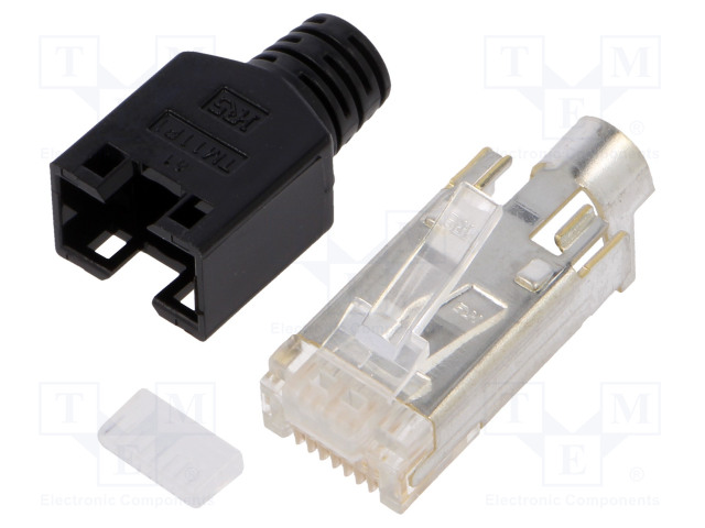 PISTOKE - RJ45 - TM11P - PIN: 8 - CAT: 3 - SUOJATTU,SUOJAN KANSSA - 5MM - RJ liittimet - TM11AP1-88P-03 - 1