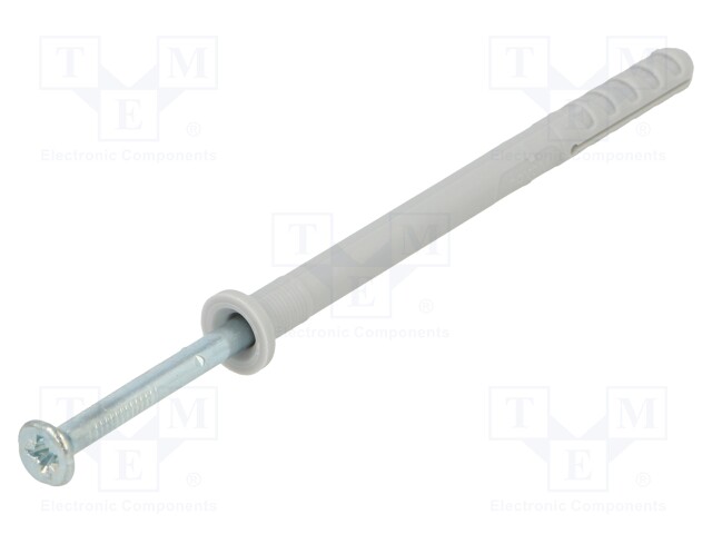PLASTIC ANCHOR - WITH SCREW - 6X80 - ZINC-PLATED STEEL - N - 50PCS - 6MM - Ruuvit - muut - FISCHER-50353 - 1
