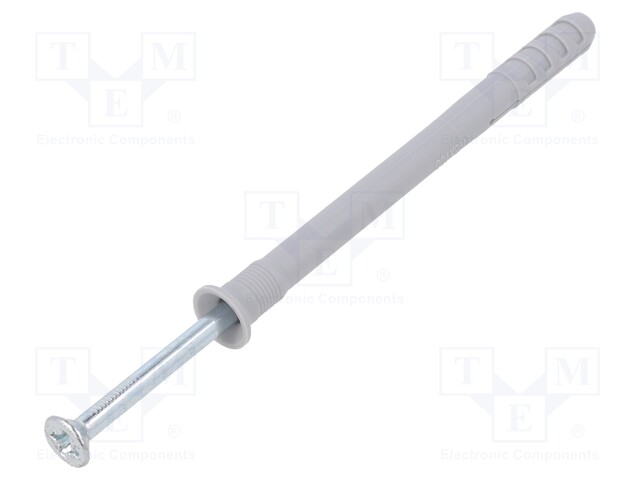 PLASTIC ANCHOR - WITH SCREW - 8X100 - ZINC-PLATED STEEL - N - 100PCS. - Ruuvit - muut - FISCHER-48793 - 1