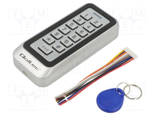 RFID KOODILUKKO - TRITON - RAPPAUKSEN PÄÄLLE - 12VDC - IP68 - -40÷60°C - Rakennusautomatiikka - QOLTEC-52443 - 1