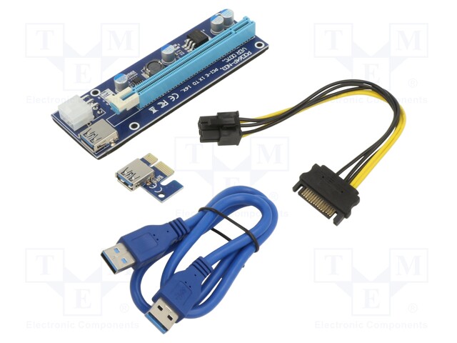 RISER - SININEN - Tietokonetarvikkeet - muut - RC-PCIEX-03 - 1