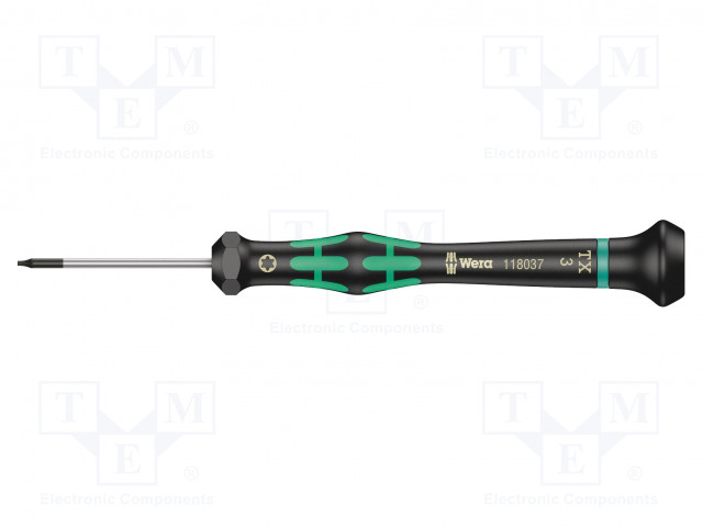 SCREWDRIVER: PRECISION - TORX® - TX03 - BLADE LENGTH: 40MM - Ruuvimeisselit ja sarjat - WERA.2067TX3 - 1