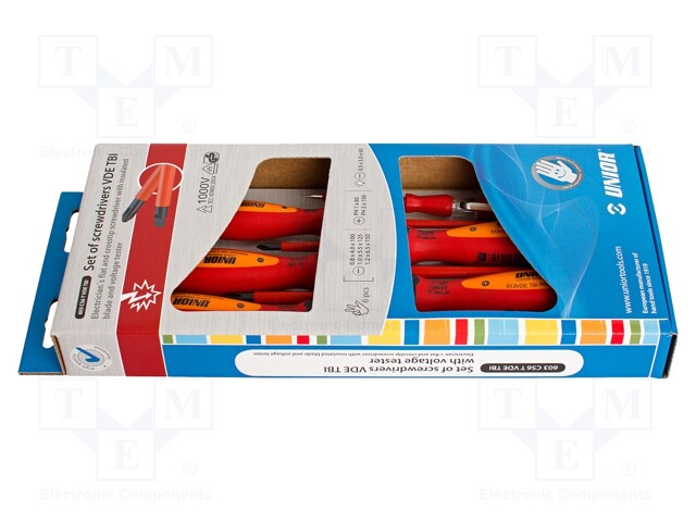 SARJA: RUUVIMEISSELIT - ERISTETTY - PHILLIPS,LITTEÄ - TBI - 6KPL - Ruuvimeisselit ja sarjat - UNIOR-617043 - 1