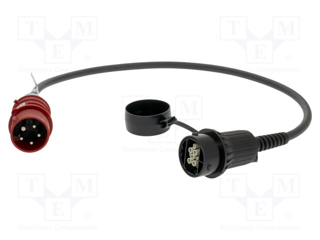 EMOBILITY: CABLE - 1X0.5MM2,5X2.5MM2 - 440VAC - 11KW - IP44 - 0.96M - 16A - Sähköauton latauskaapelit - LAPP-5555923003 - 1