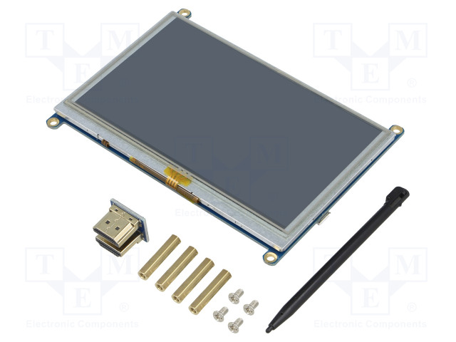 TFT NÄYTTÖ - 5" - 800X480 - VALAISTUS: LED - 121,11X89,45MM - 3,3÷5VDC - Älykkäät näytöt - WSH-10563 - 1