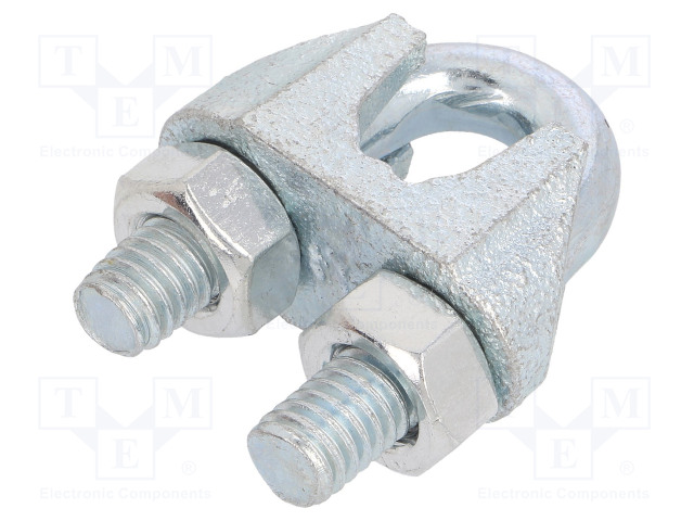 VAIJERILUKKO - TERÄS - KÖYSILLE - ØKÖYDEN: 12MM - SINKKI - Köysitarvikkeet ja vaijeritarvikkeet - D-ZL1213 - 1