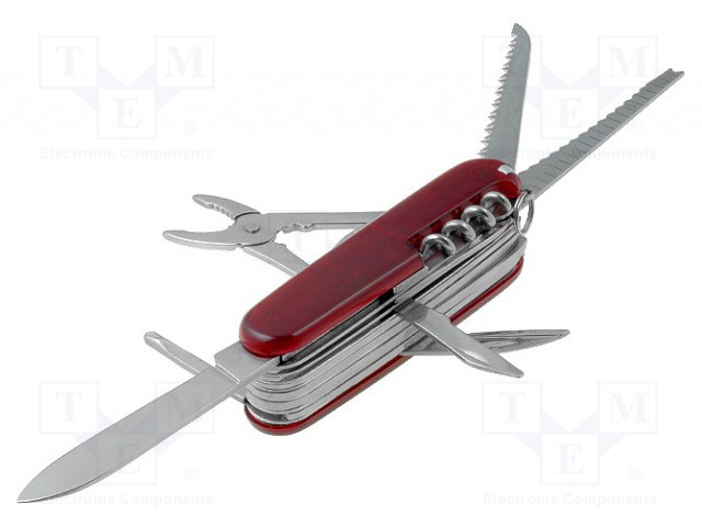 VEITSI - YLEISMALLINEN - MATERIAALI: RUOSTUMATON TERÄS - TAITETTAVA - Sakset ja puukot - GT-123 - 1