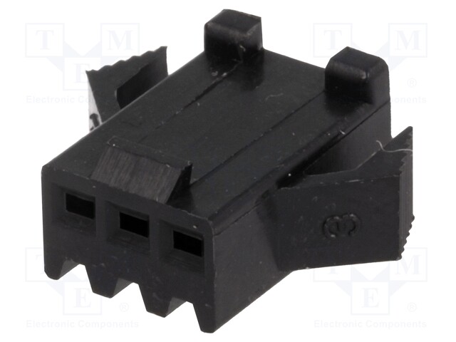 LIITIN: JOHTO-JOHTO - PISTOKE - NAARAS - PIN: 3 - NPP - JOHTOON - 2,5MM - Signaaliliittimet rasteri 2,50mm - NPPW-03 - 1