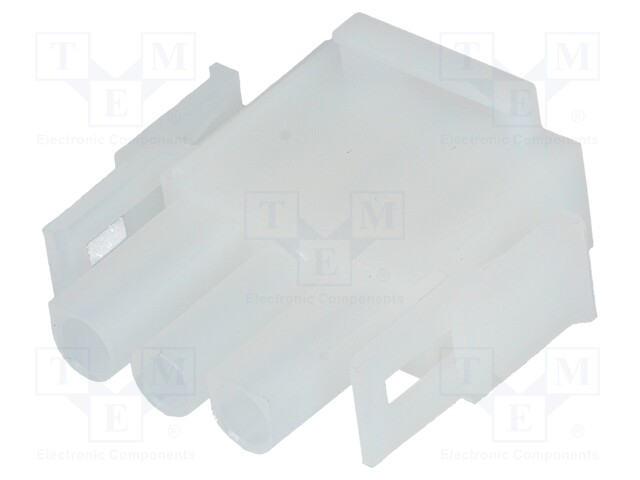 LIITIN: JOHTO-JOHTO - PISTOKE - UROS/NAARAS - PIN: 3 - NLS - 600V - 6,35MM - Signaaliliittimet rasteri 6,35mm - NLSW-1X3 - 1